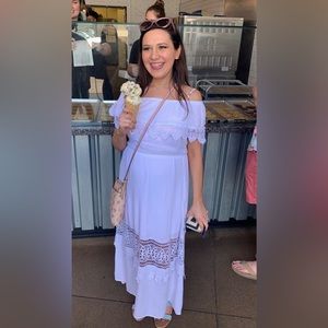 J For Justify- white maxi dress size S